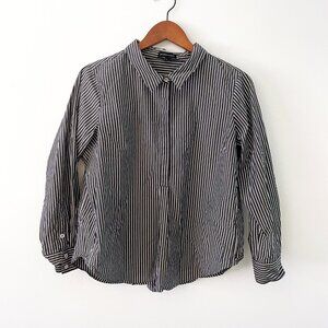 Universal Standard Elba Popover Stretch Poplin Shirt Classic Fit, Size 14/16